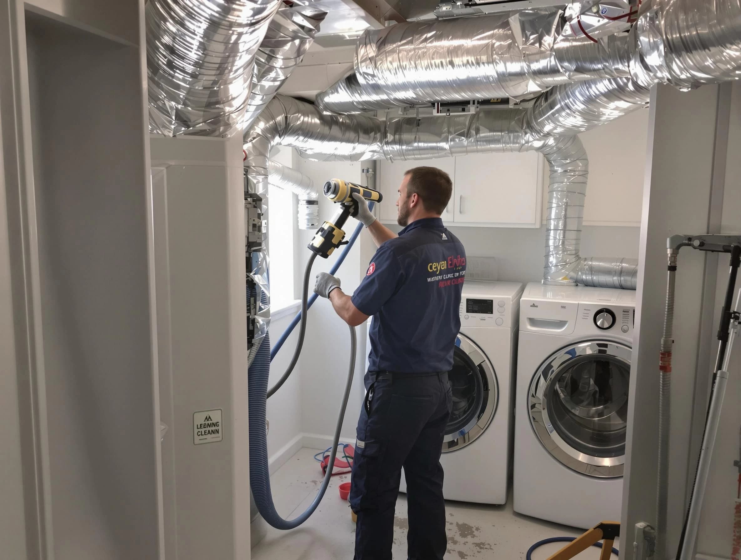 Herriman Dryer Vent Cleaning specialist using advanced equipment for thorough duct cleaning in Herriman