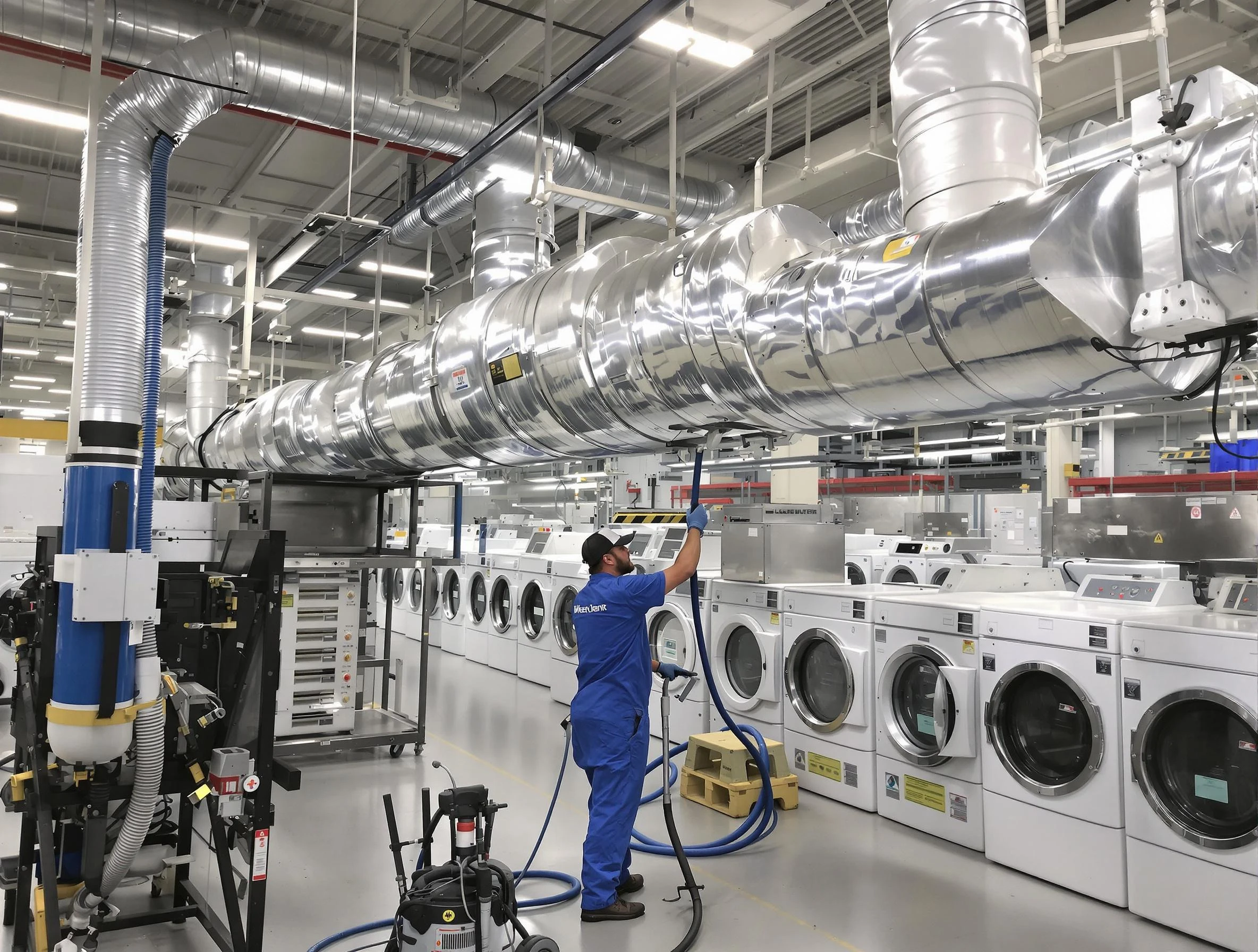 Herriman Dryer Vent Cleaning team performing heavy-duty industrial dryer vent cleaning in Herriman